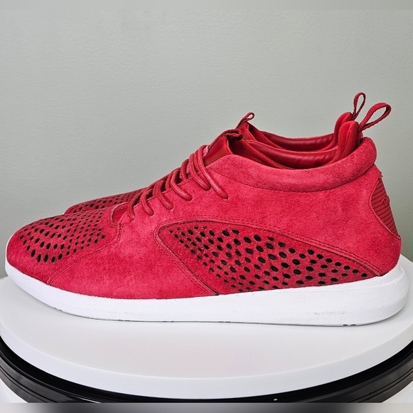 Diamond Supply Co Quest Mid Lace Up Sneakers, RED, 10.5 Men\'s main image 8